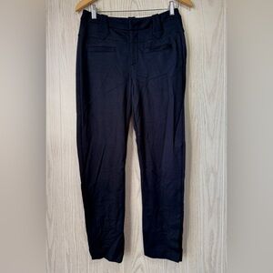 CAbi Dark Blue Tailored Stretch Career Pants Size 4